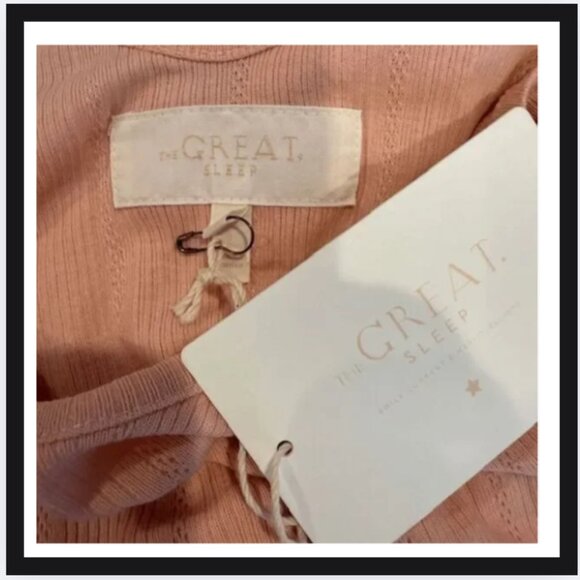 NEW! The Great. The Pointelle Sleep Cami Tank Rose Dust Size - Picture 4 of 4